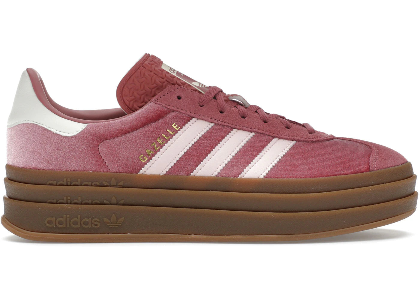 adidas Gazelle Bold-Sandy Pink Velvet (Women's)