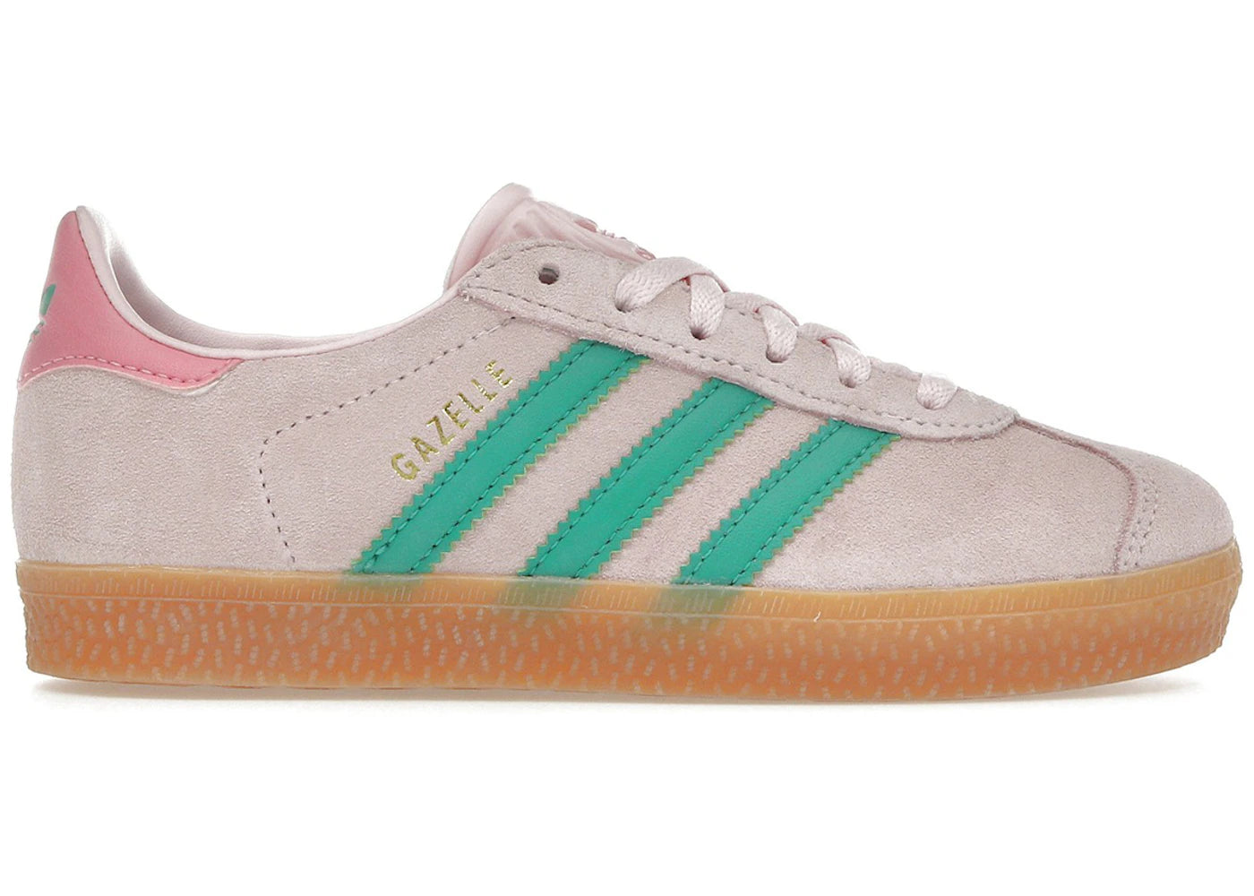 adidas Gazelle-Clear Pink Court Green Bliss Pink (PS)