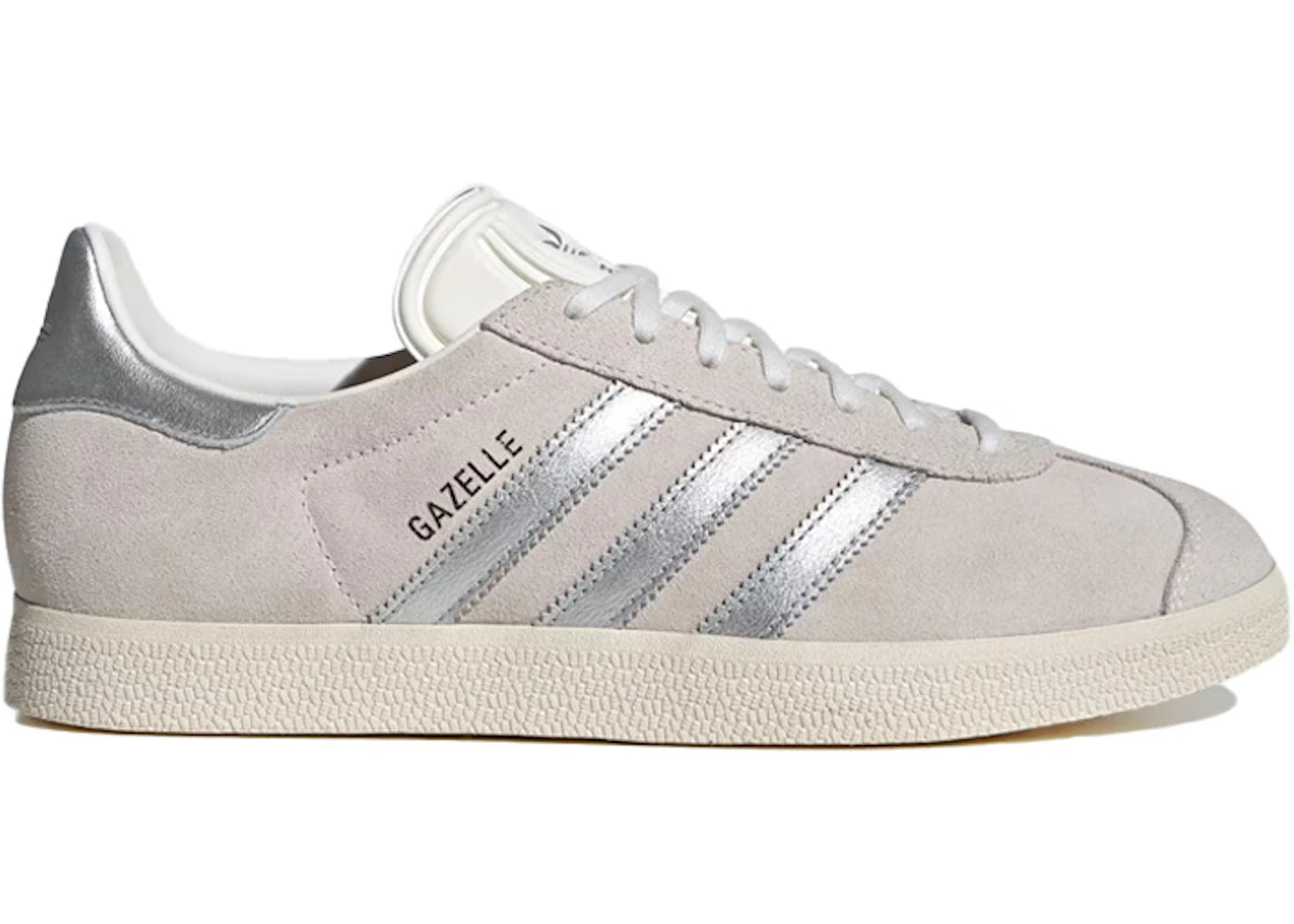 adidas Gazelle-Cloud White Silver Metallic
