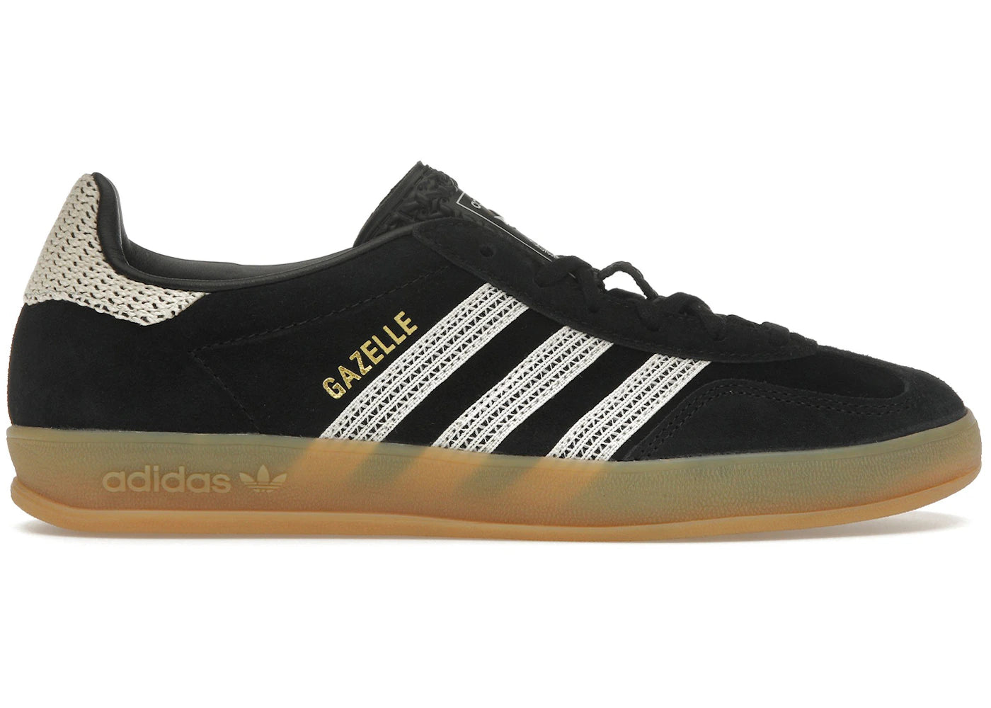 adidas Gazelle Indoor-Core Black Wonder White (Women's)