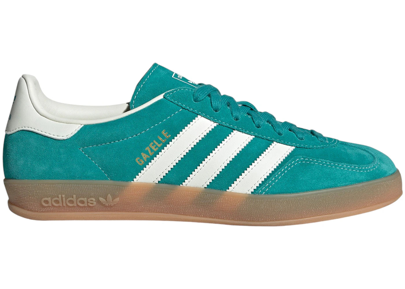 adidas Gazelle Indoor Pure Teal Off White Gold Metallic