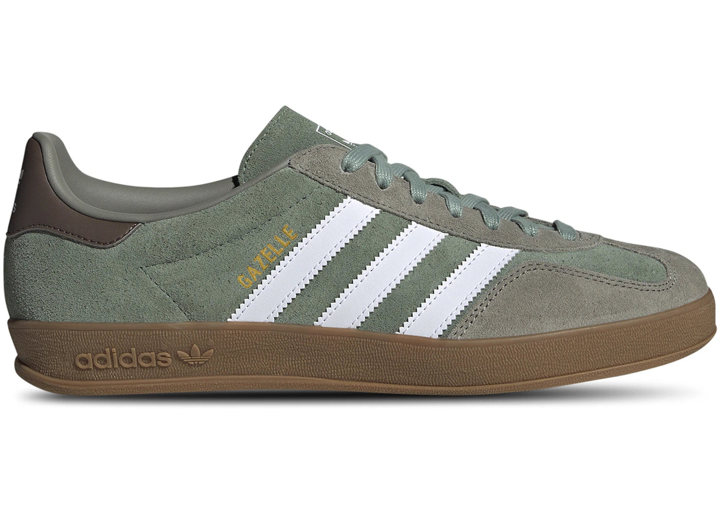 adidas Gazelle Indoor-Silver Pebble Silver Green