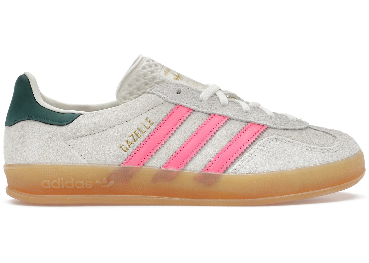 adidas Gazelle Indoor-White Off White Lucid Pink (Women's)