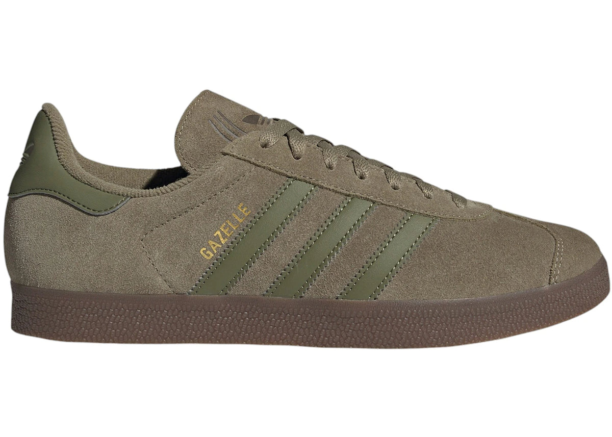 adidas Gazelle Orbit Green Focus Olive Gold Metallic - main view