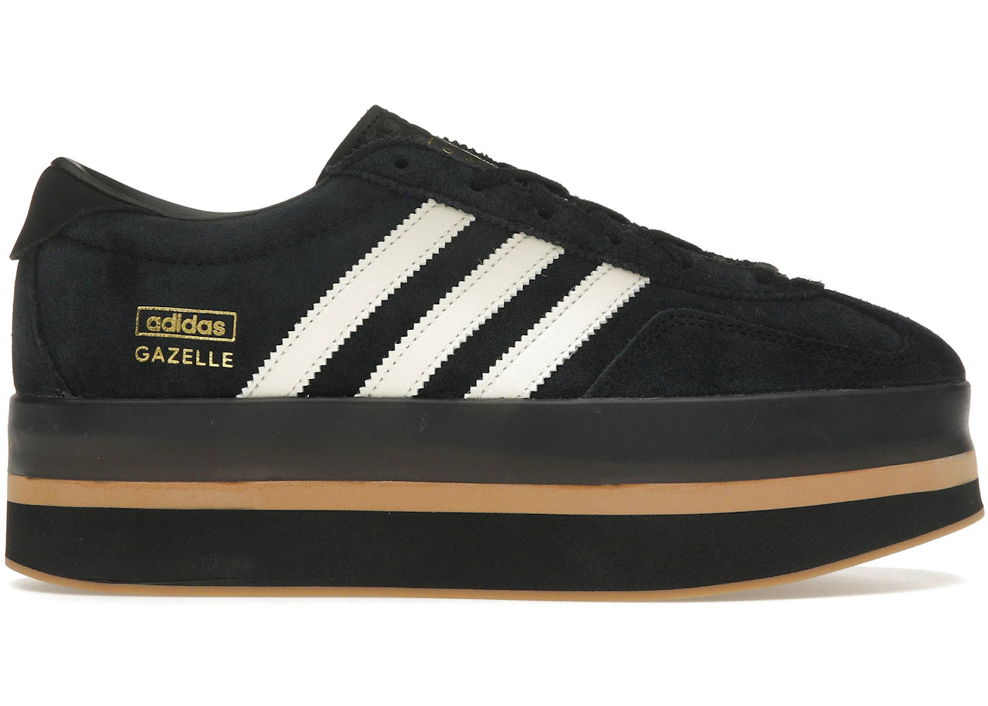 adidas Gazelle Stack-Black Cream White (Women's)