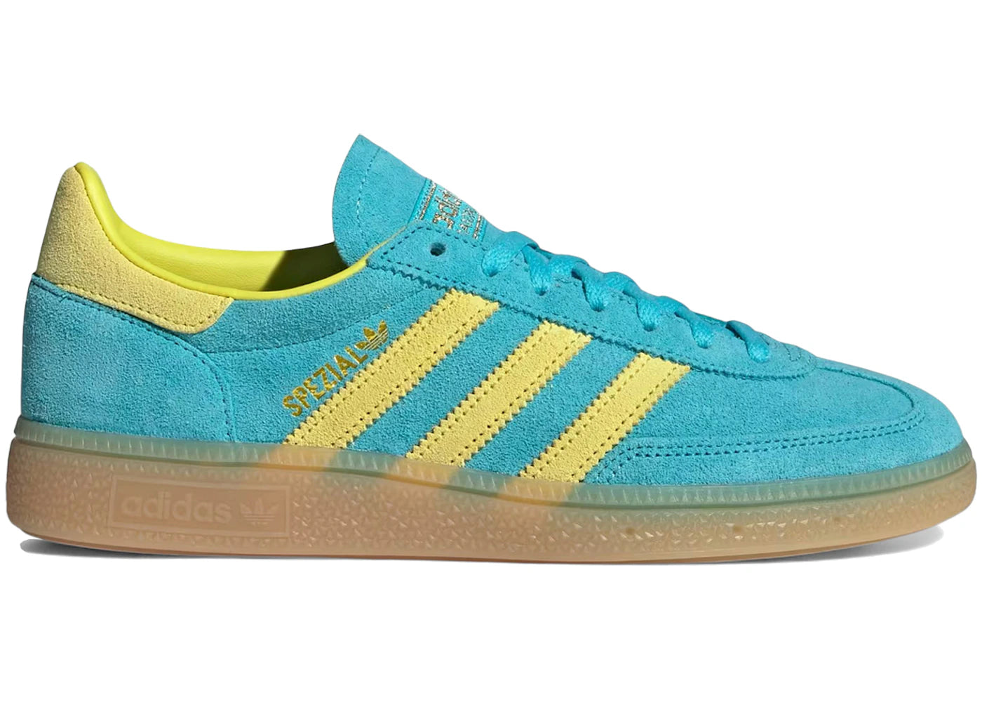 adidas Handball Spezial-Blue Glow Bright Yellow (Women's)