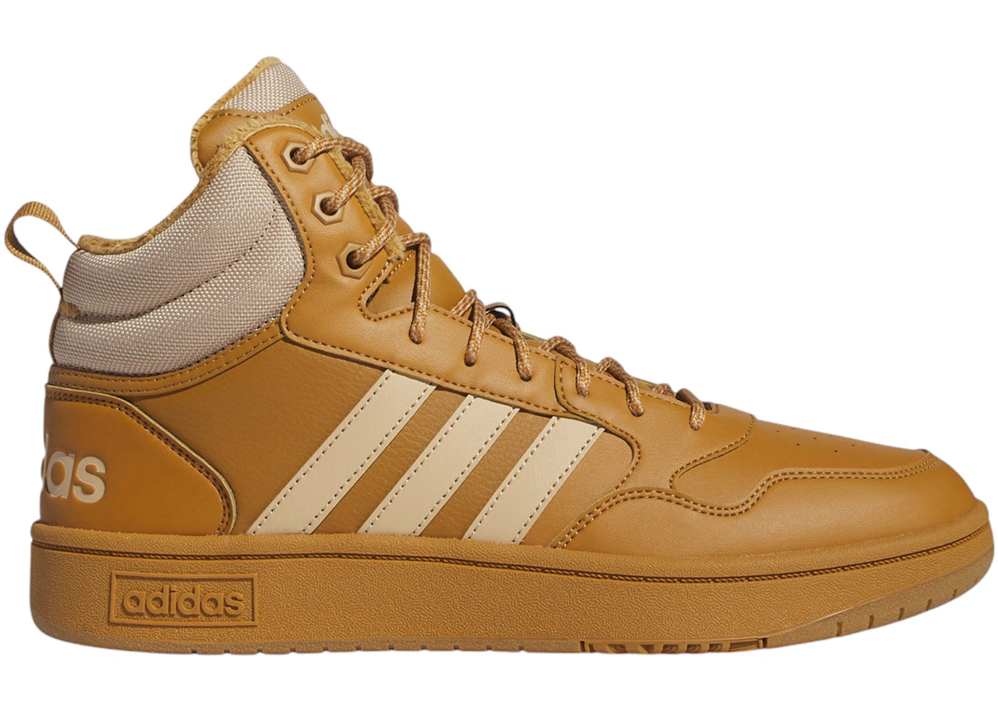 adidas Hoops 3.0 Mid Winterized Classic Fur Lining Mesa Magic Beige - main view