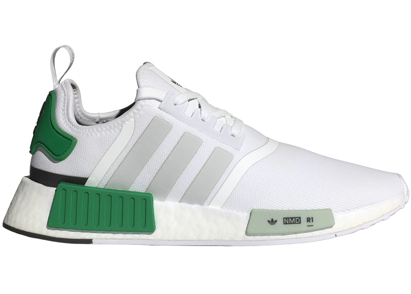 adidas NMD R1-Cloud White Grey Green