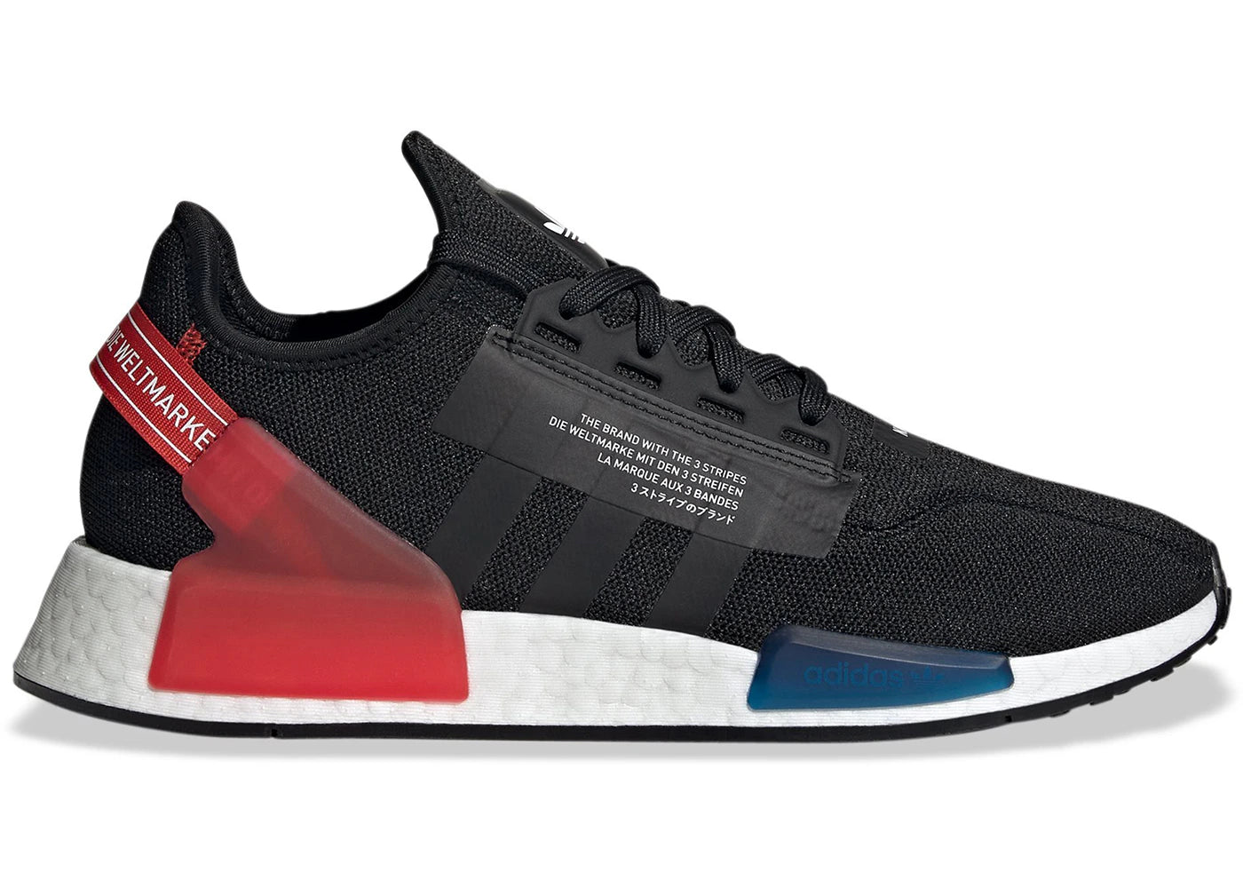 adidas NMD R1 V2-Black Red Blue