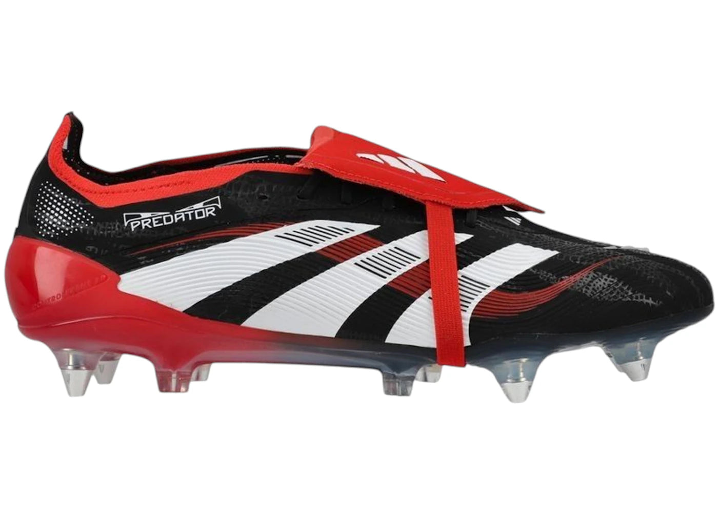 adidas Predator Elite BWR Fold-Over Tongue SG-Core Black Cloud White Vivid Red