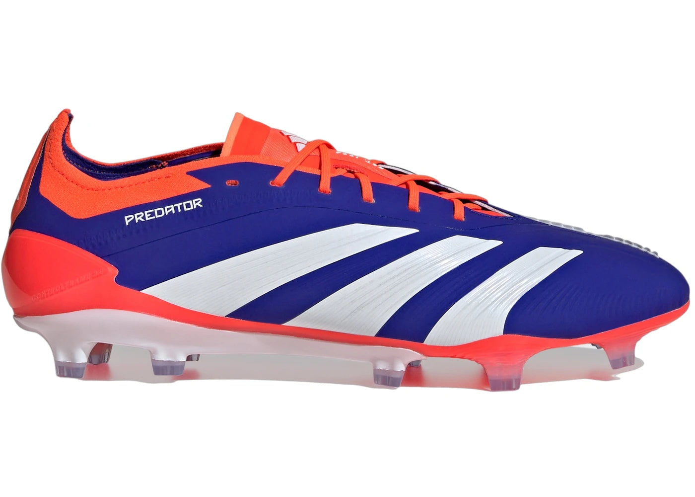 adidas Predator Elite FG - Bleu Lucide, Blanc Nuage, Rouge Solaire