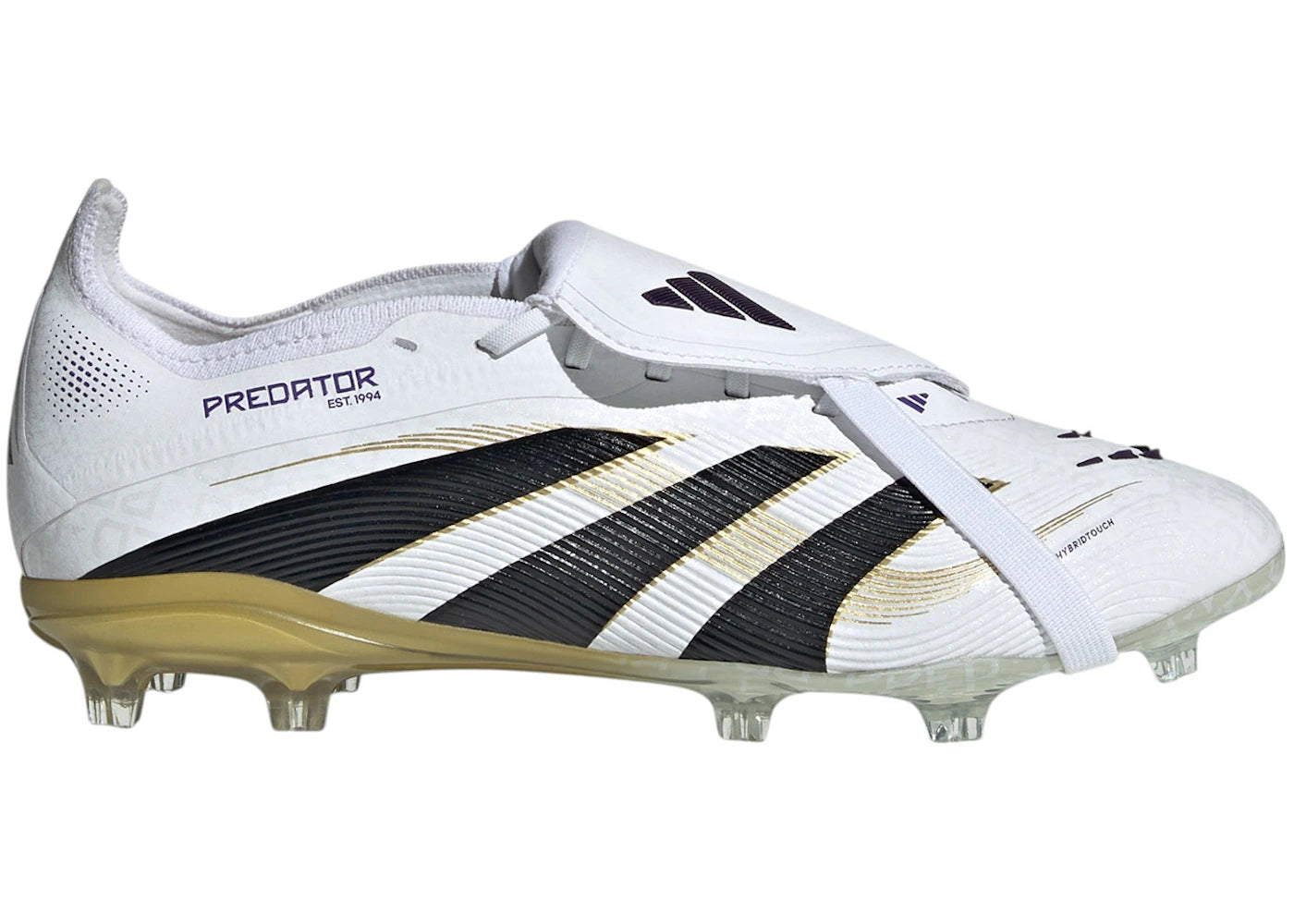 adidas Predator Elite Fold-Over Tongue FG-Cloud White Core Black Gold Metallic (GS)