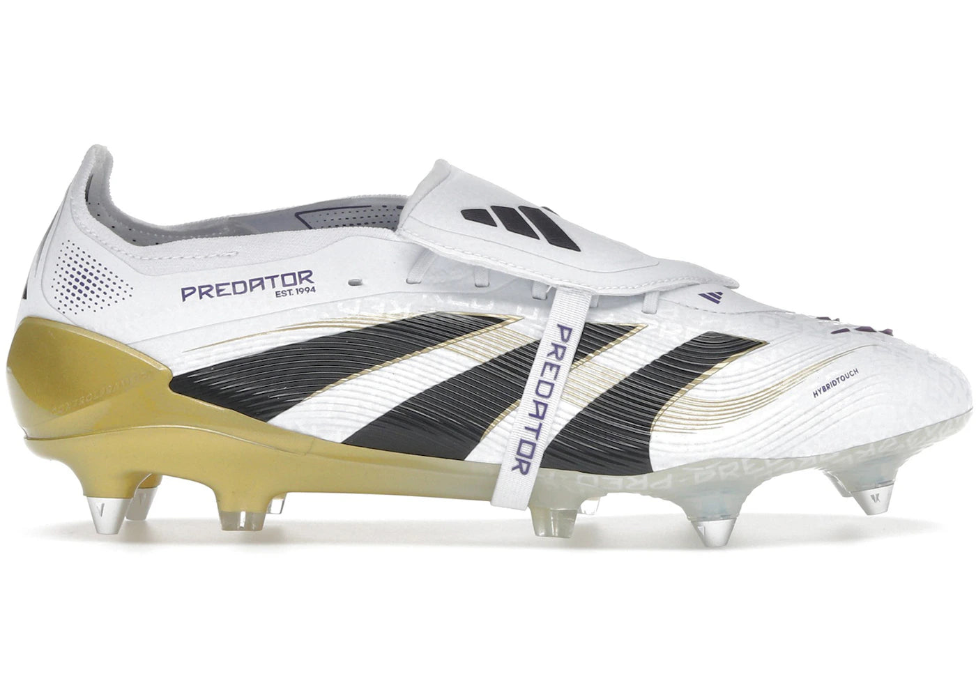 adidas Predator Elite Fold-Over Tongue SG-Cloud White Core Black Gold Metallic