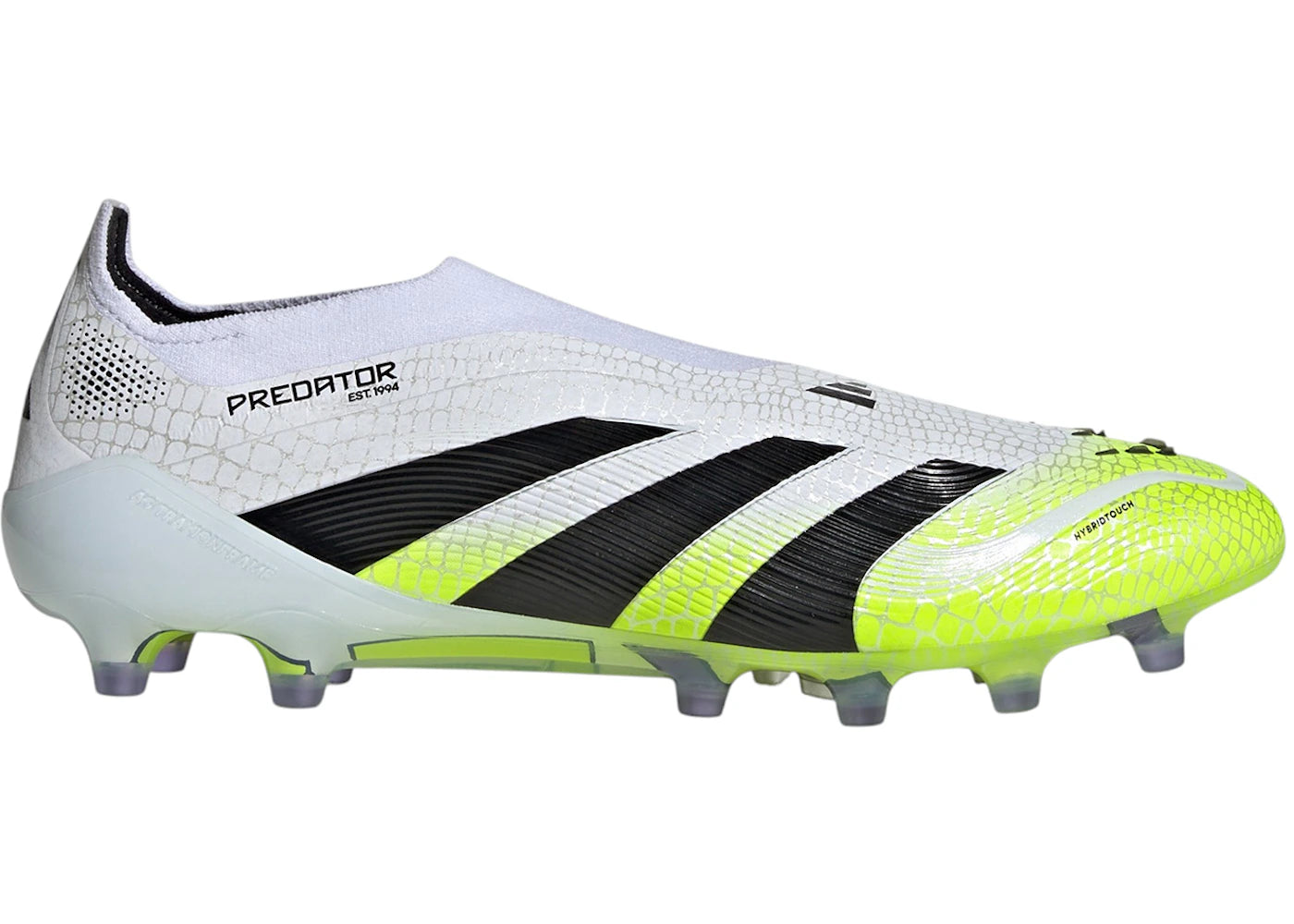 adidas Predator Elite Laceless AG-Cloud White Core Black Lucid Lemon