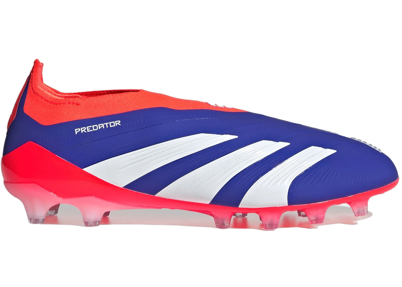 adidas Predator Elite Laceless Artificial Ground-Lucid Blue Cloud White Solar Red