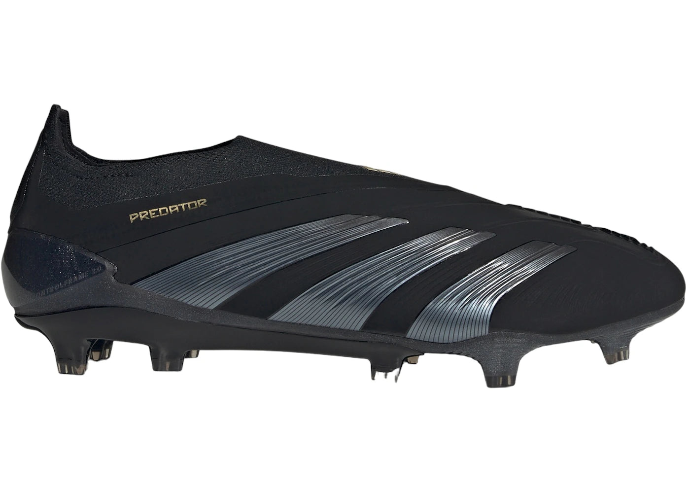 adidas Predator Elite Laceless FG-Core Black Carbon Gold Metallic