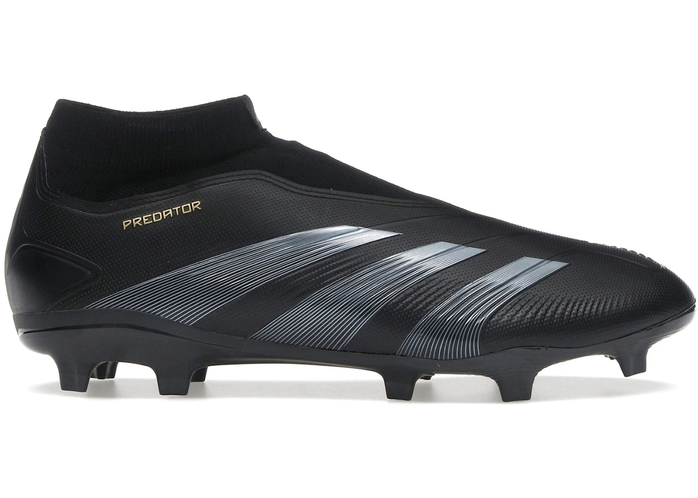 adidas Predator League Laceless FG-Core Black Carbon Gold Metallic
