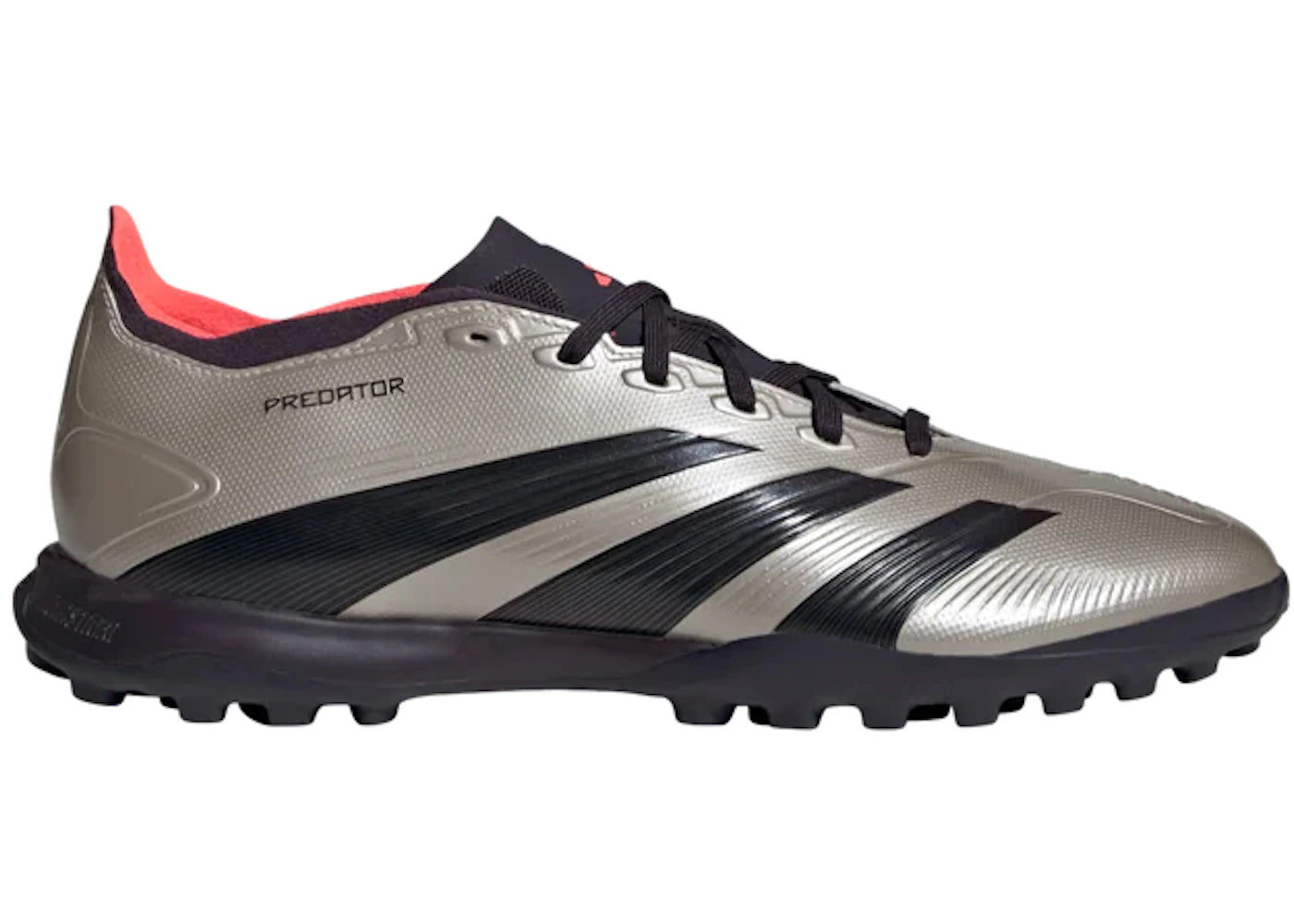adidas Predator League Turf-Platinum Metallic Aurora Black Turbo