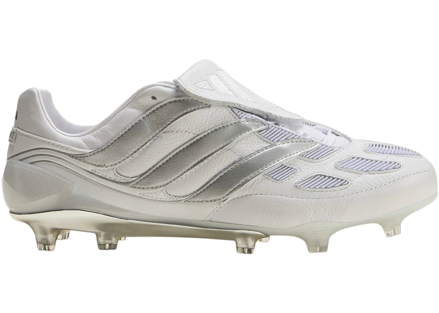 adidas Predator Precision FG-White Silver Metallic Made in Germany