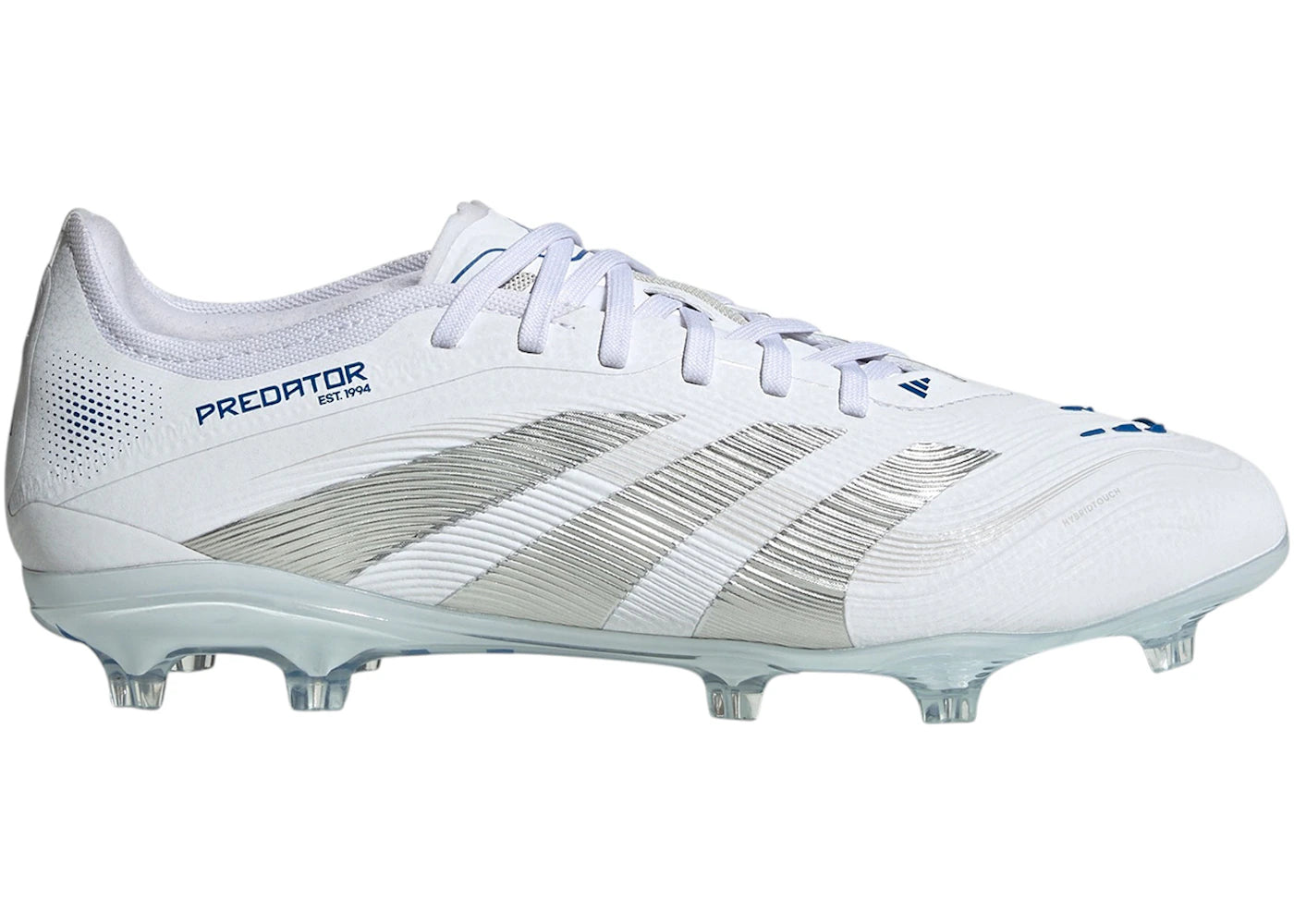 adidas Predator Pro FG-Cloud White Silver Metallic Bright Royal