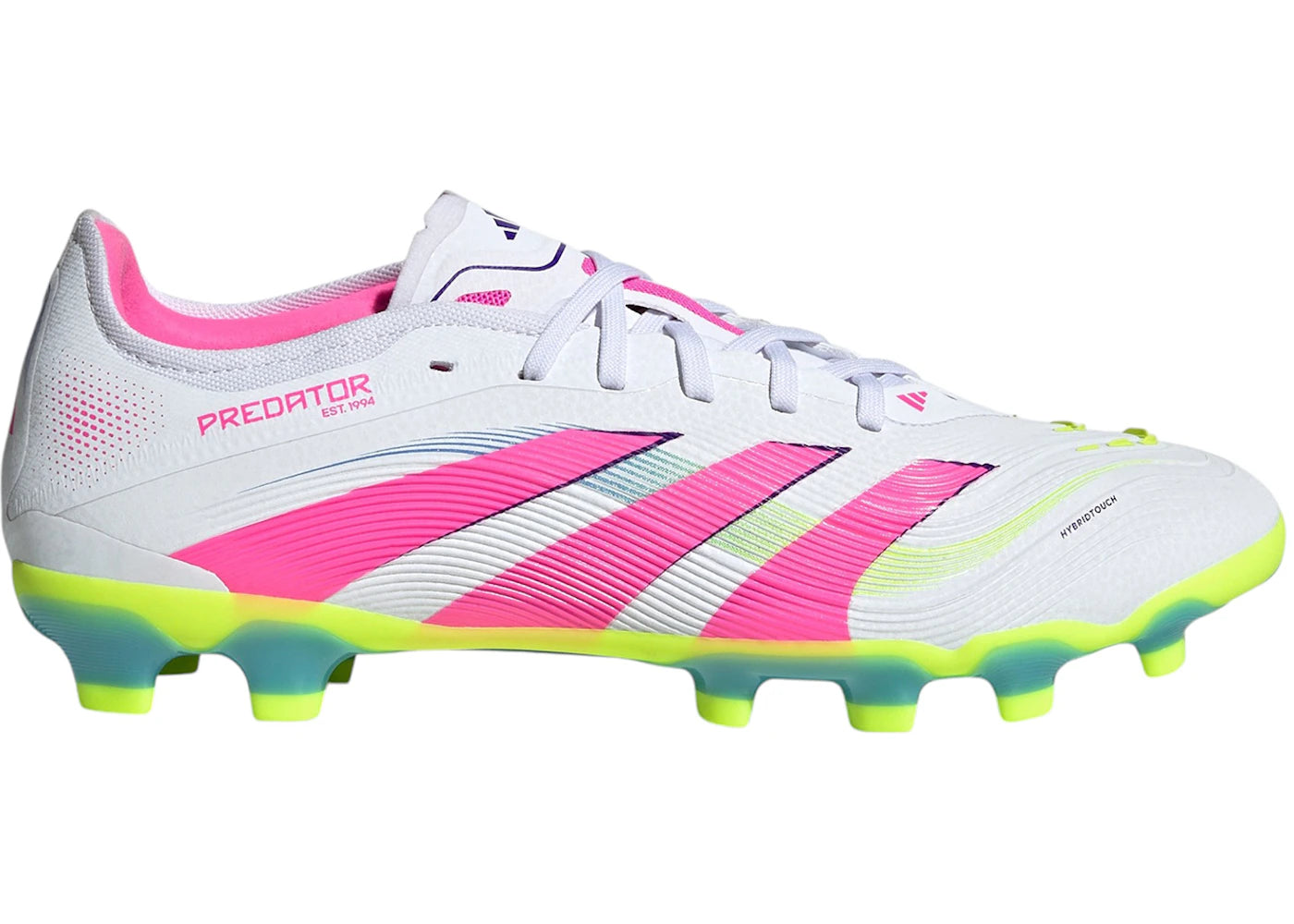 adidas Predator Pro MG-Cloud White Lucid Pink Lucid Lemon
