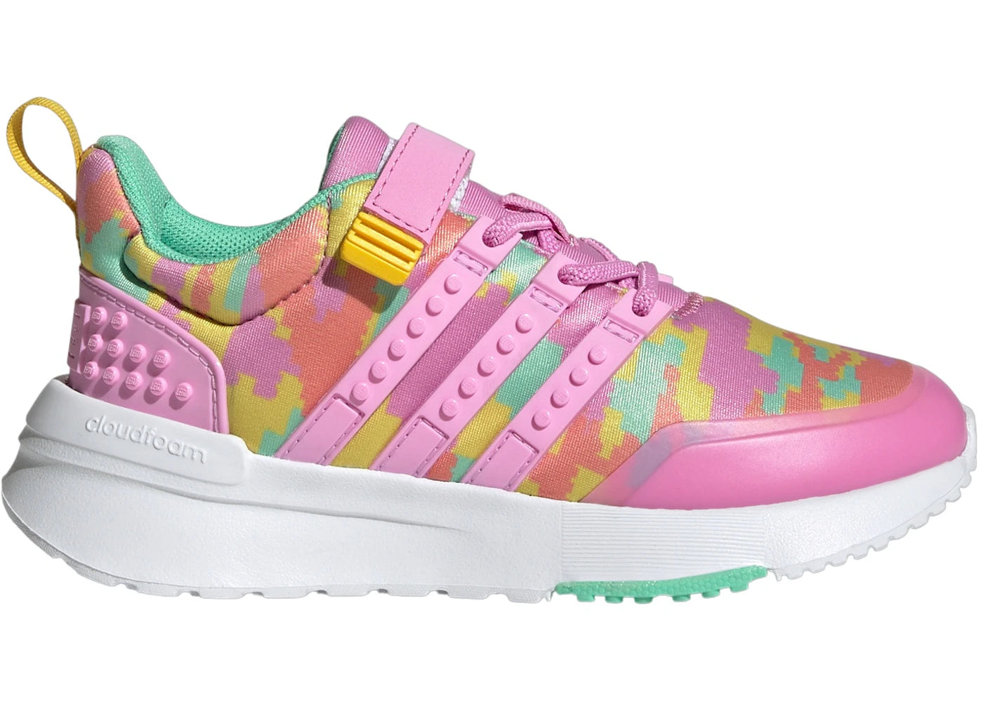 adidas Racer TR21 And Top Strap LEGO Bliss Orchid Eqt Yellow