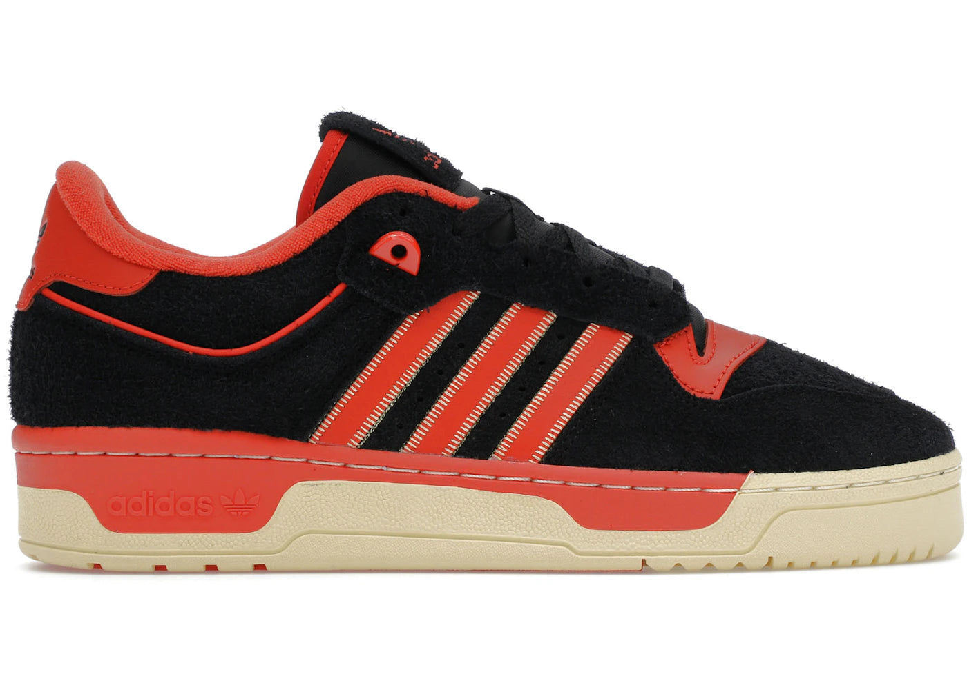 adidas Rivalry 86 Low-Core Black Preloved Red Easy Yellow