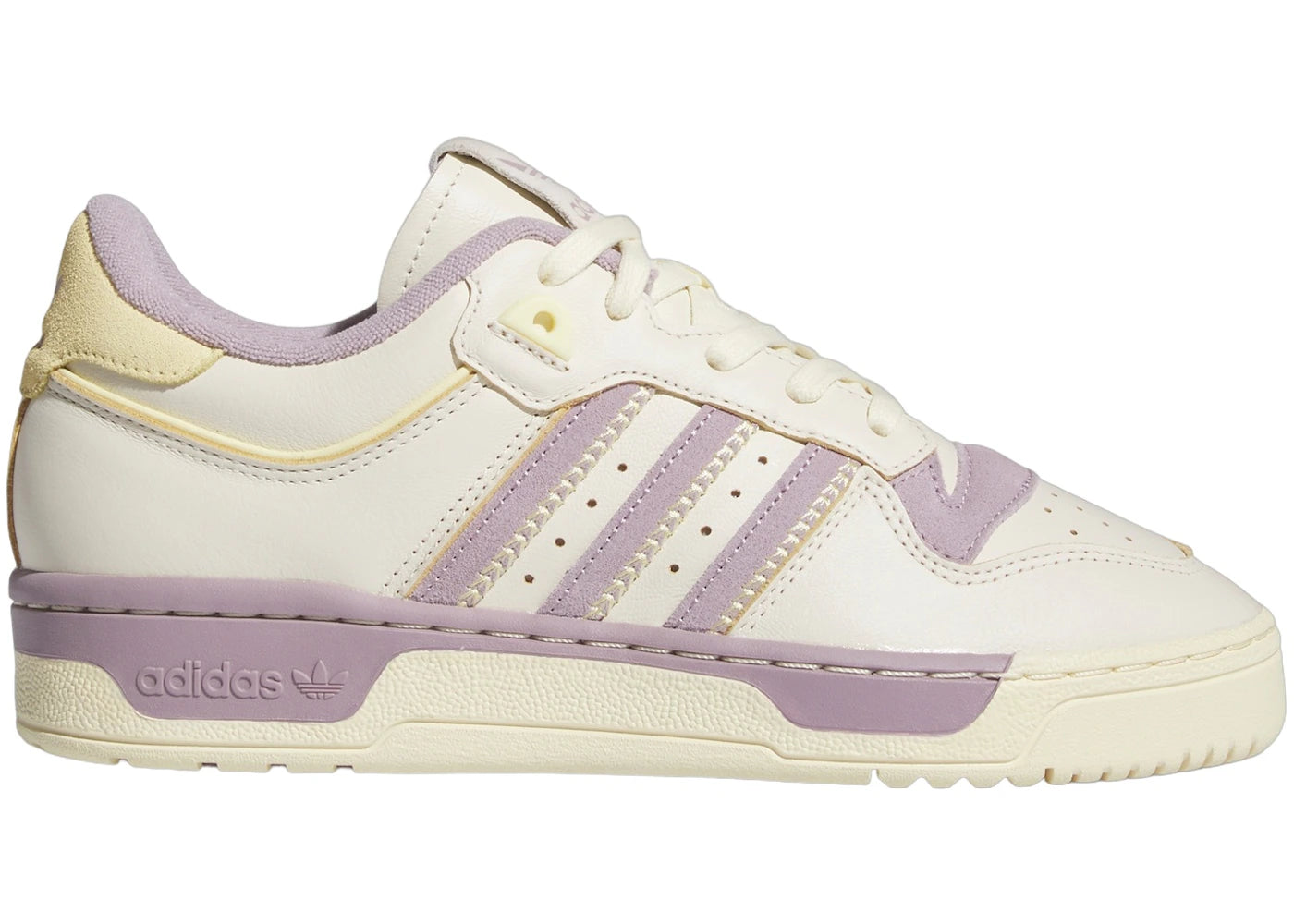 adidas Rivalry 86 Low-Cream White Preloved Fig Easy Yellow (Women's)