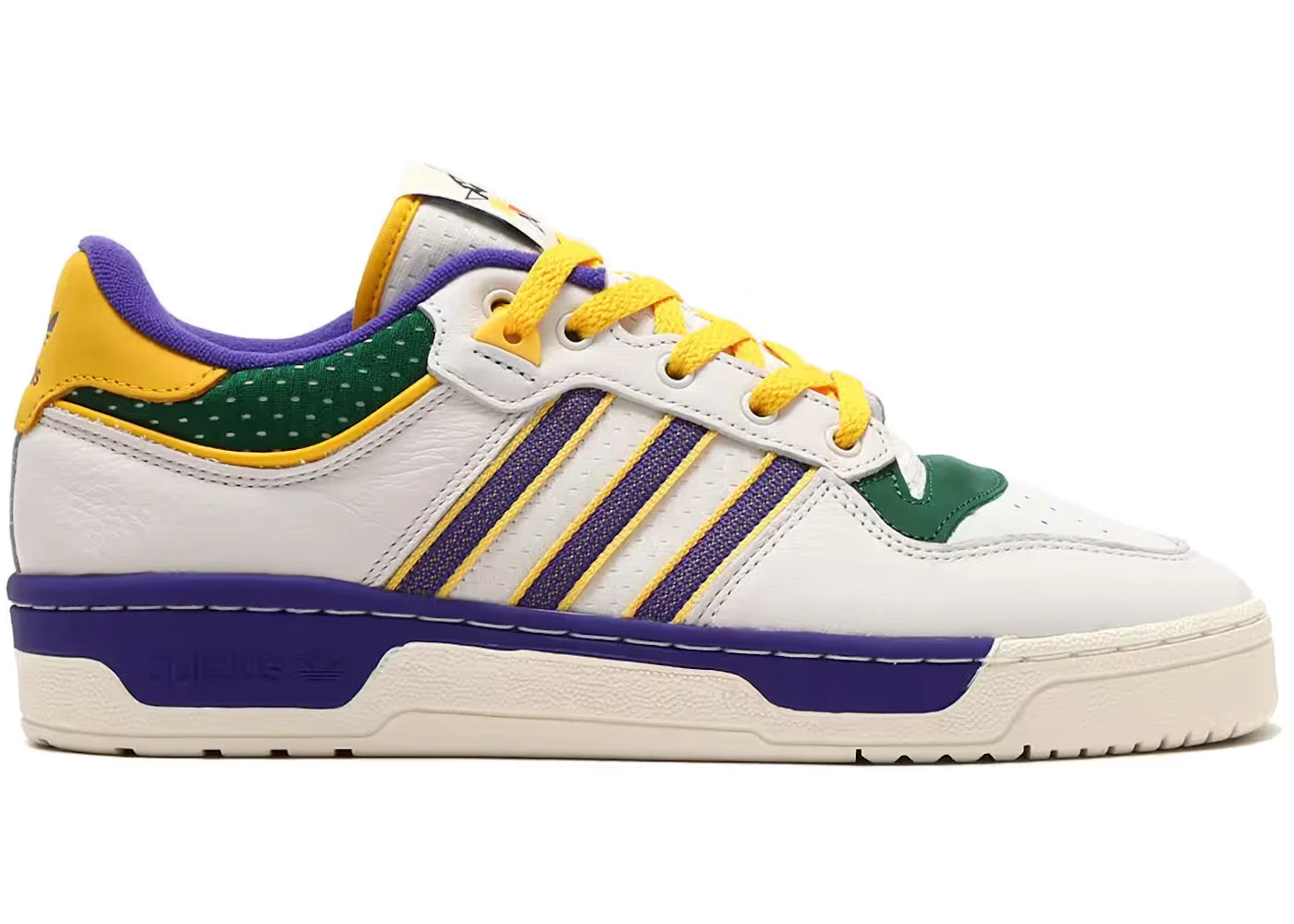 adidas Rivalry Low 86 - Blanc cristal, Encre énergétique, Or vif