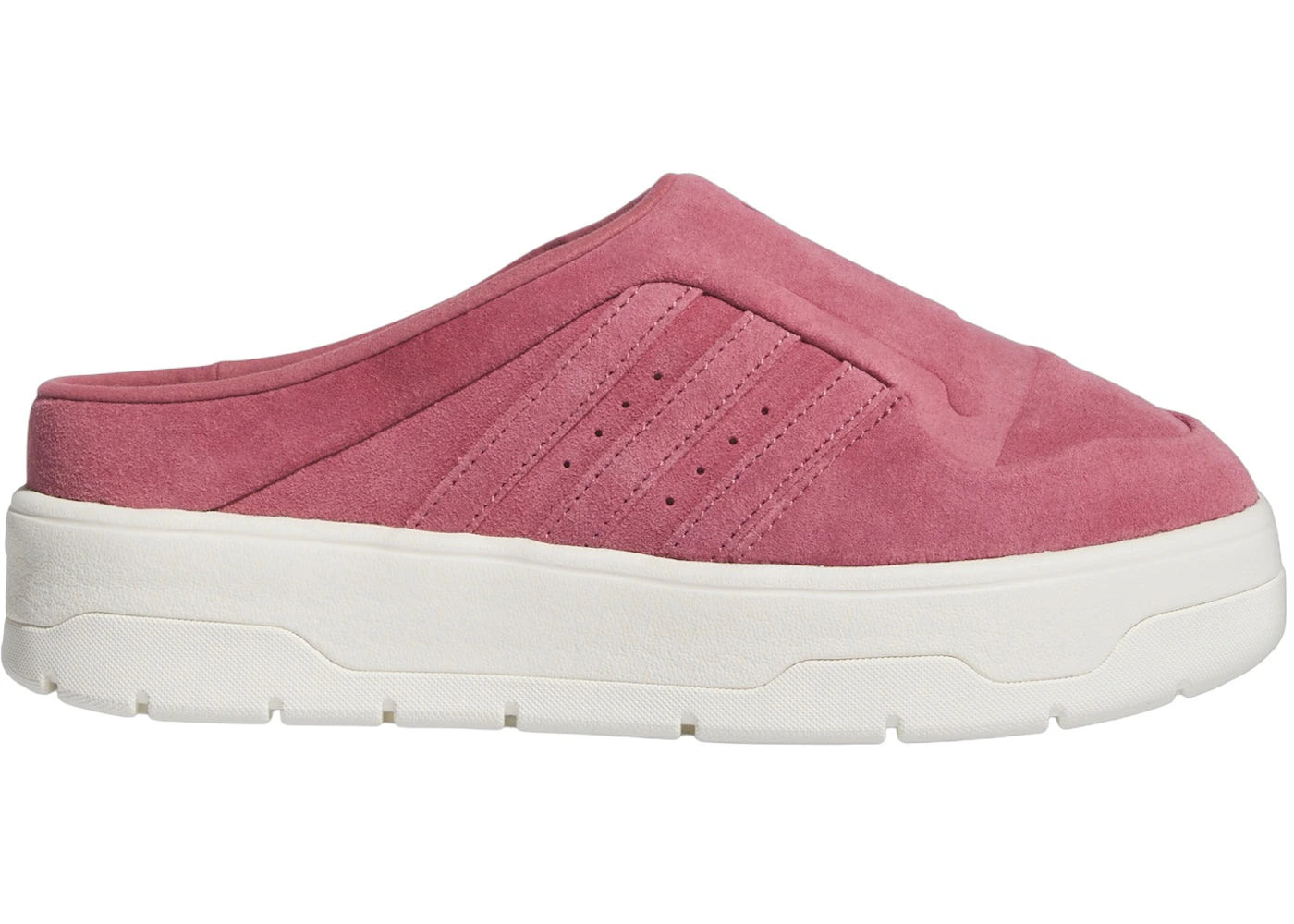 Mule adidas Rivalry d'occasion, rouge cramoisi et blanc cassé (Femme)