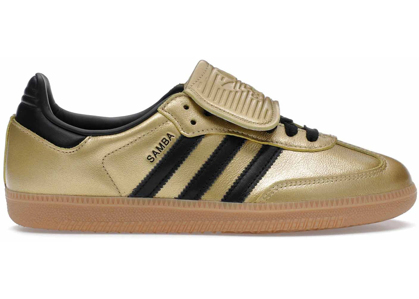adidas Samba LT-Gold Metallic Black Gum (Women's)