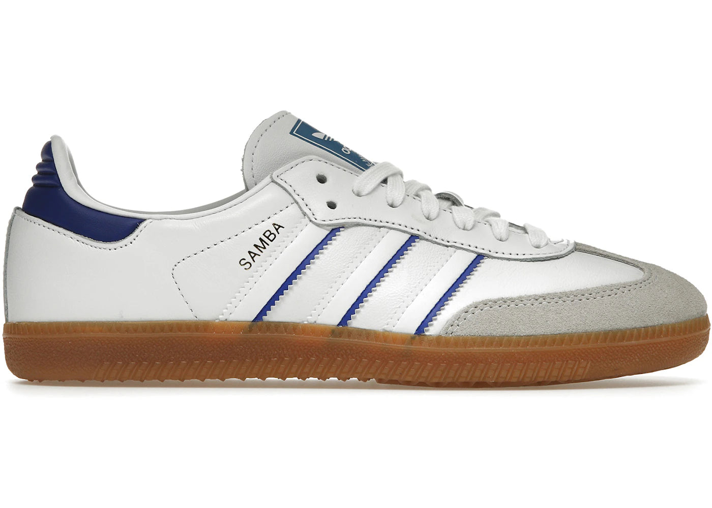 adidas Samba Leather-Cloud White Lucid Blue