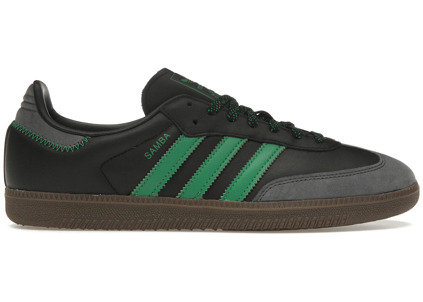 adidas Samba OG - Noir et Vert (Femme)