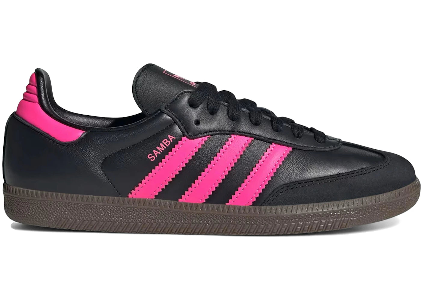adidas Samba OG-Black Lucid Pink (Women's)