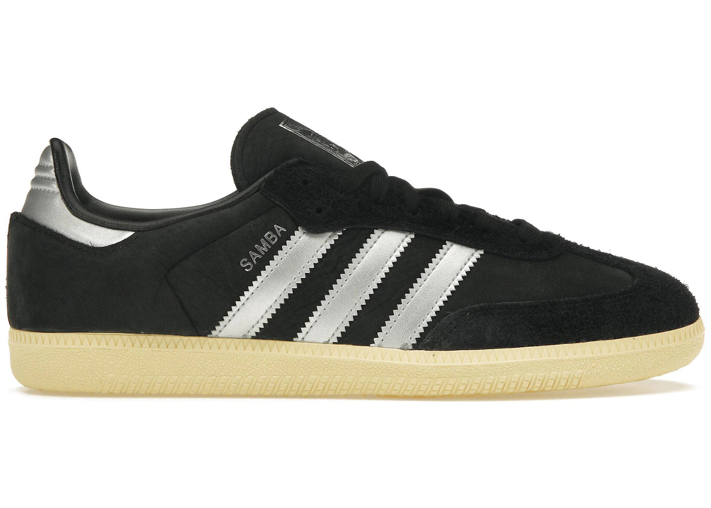 adidas Samba OG-Black Matte Silver (Femme)
