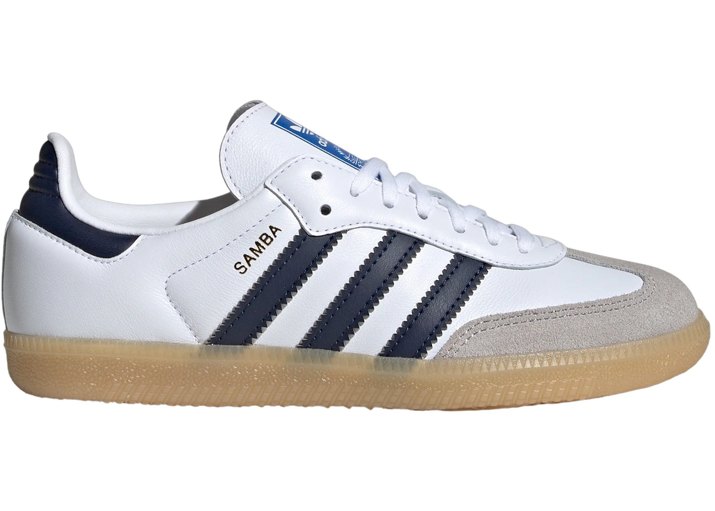 adidas Samba OG-Cloud White Collegiate Navy Gum (GS)