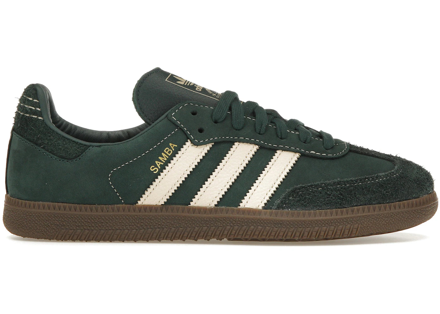 adidas Samba OG - Vert minéral Crystal Sand (Femme)