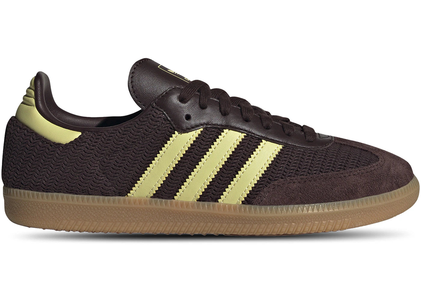 adidas Samba OG-Shadow Brown Powder Yellow (Women's)