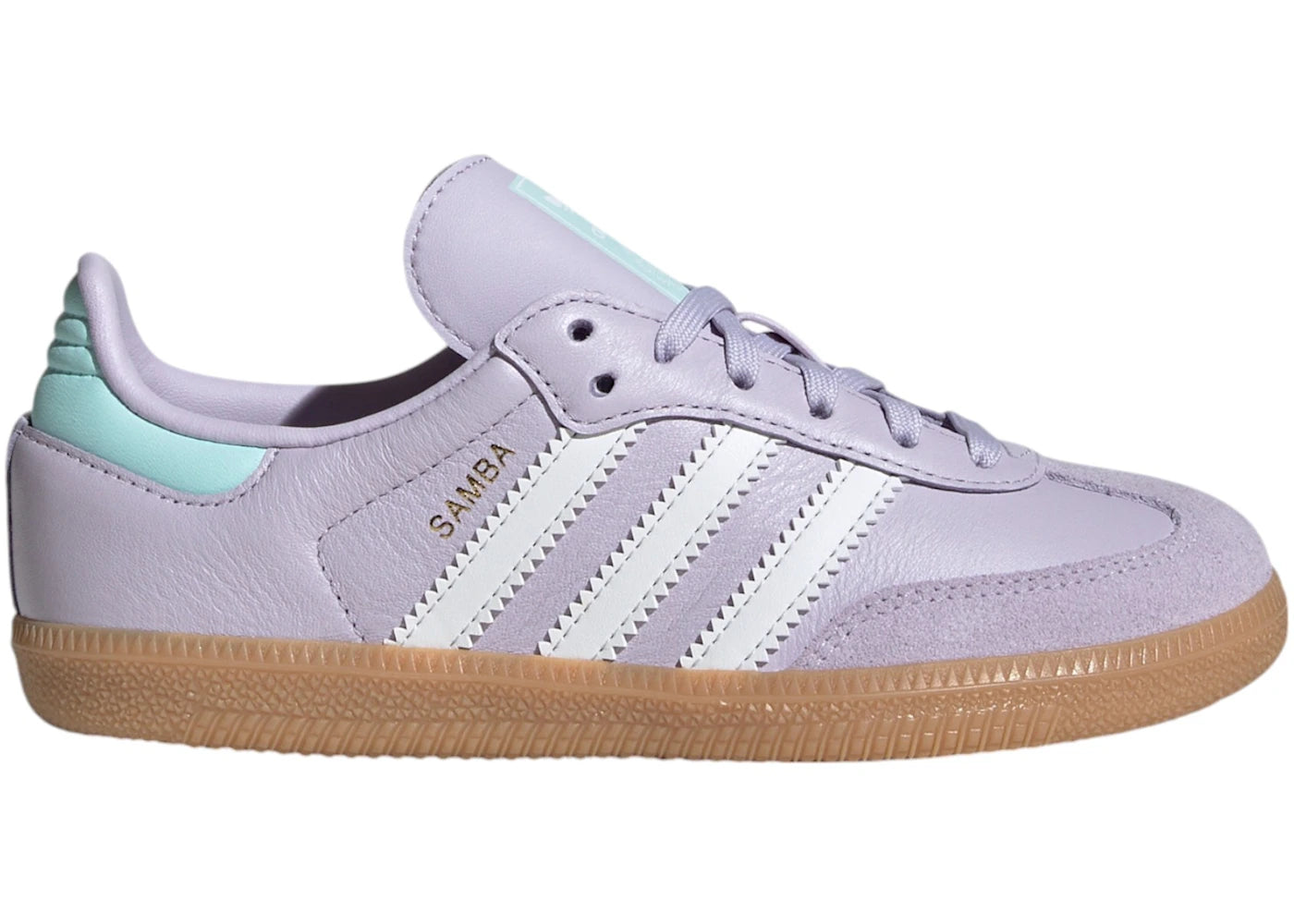 adidas Samba OG-Silver Dawn Crystal White Semi Flash Aqua (PS)