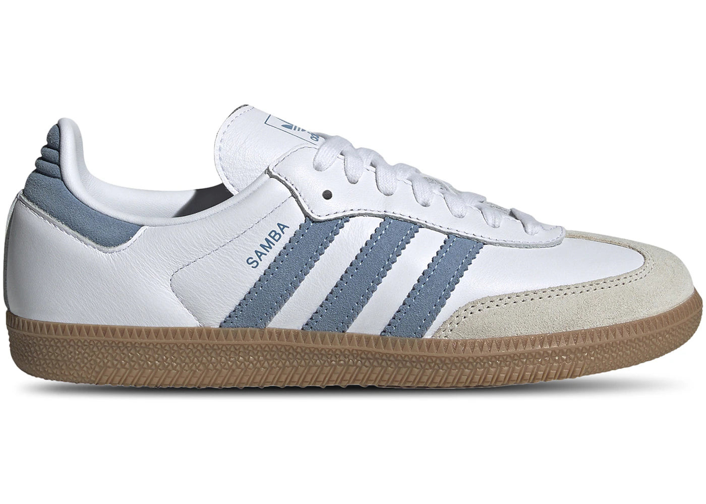 adidas Samba OG-White Alumina Ash Blue (Women's)
