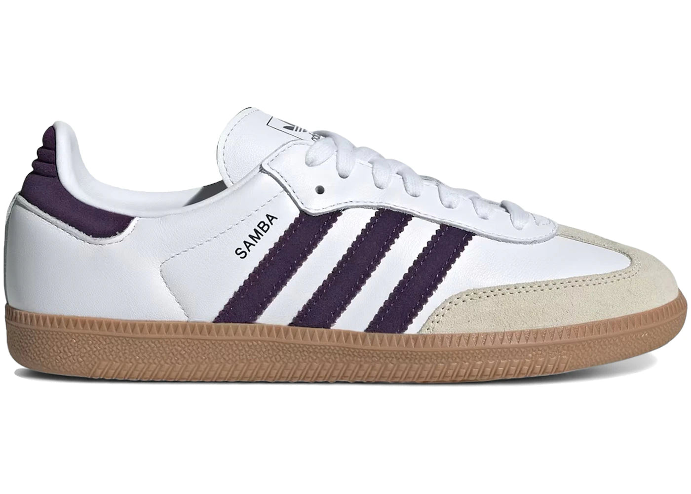 adidas Samba OG-White Alumina Aurora Plum (Women's)