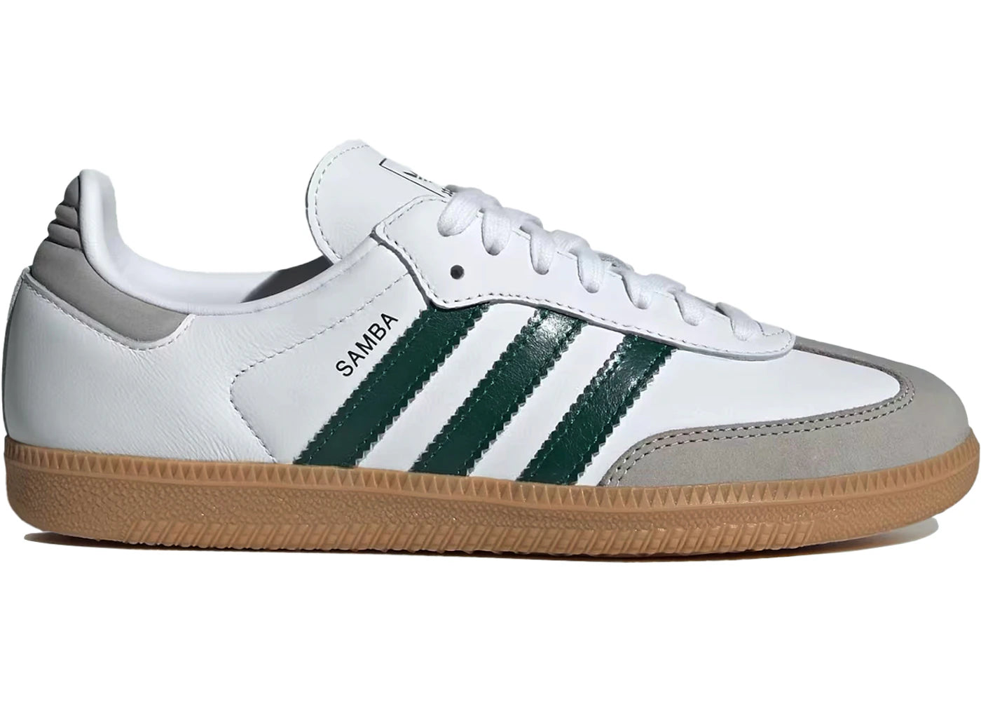 adidas Samba OG-White Collegiate Green Gum (Women's)
