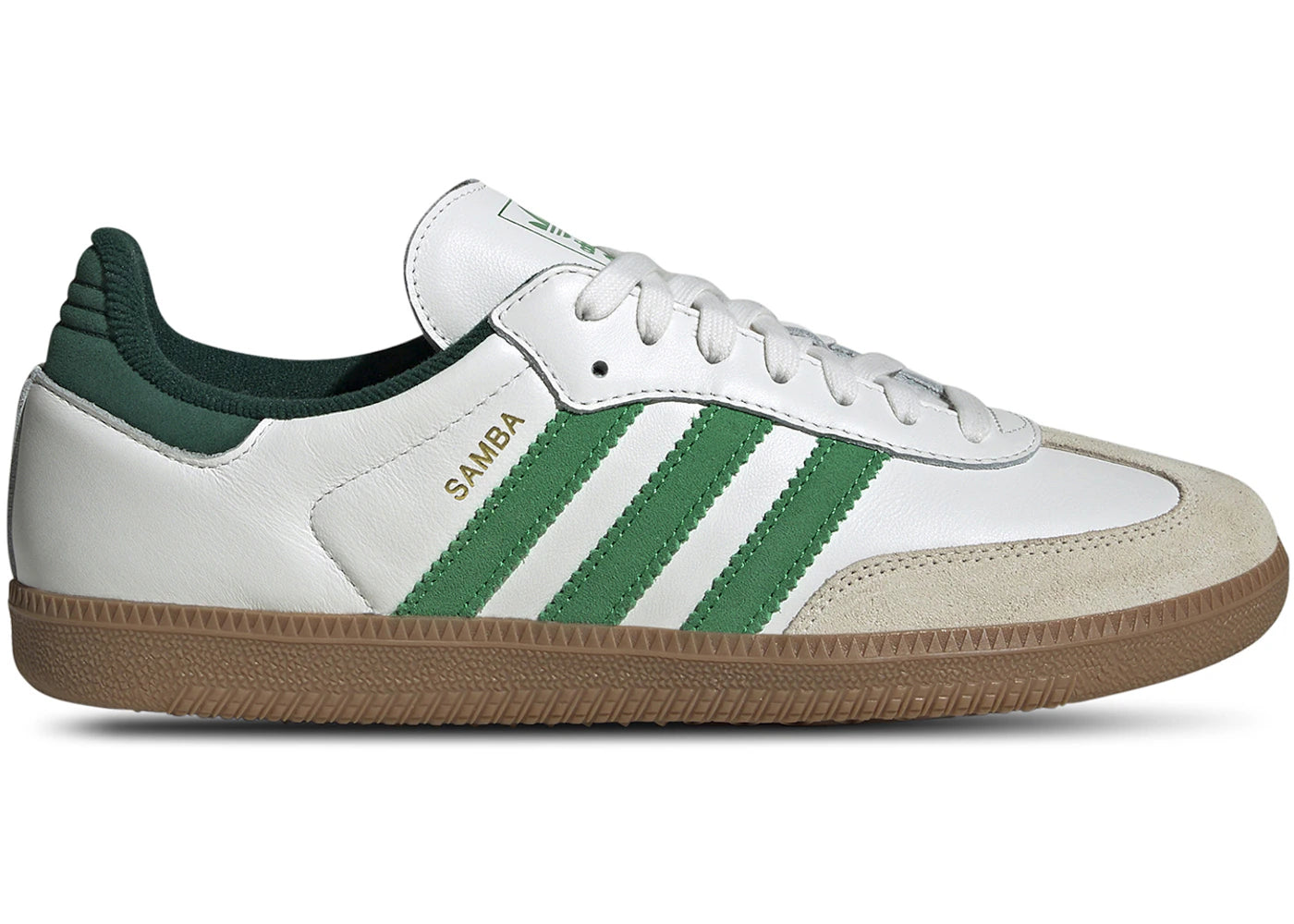 adidas Samba OG-White Green Collegiate Green