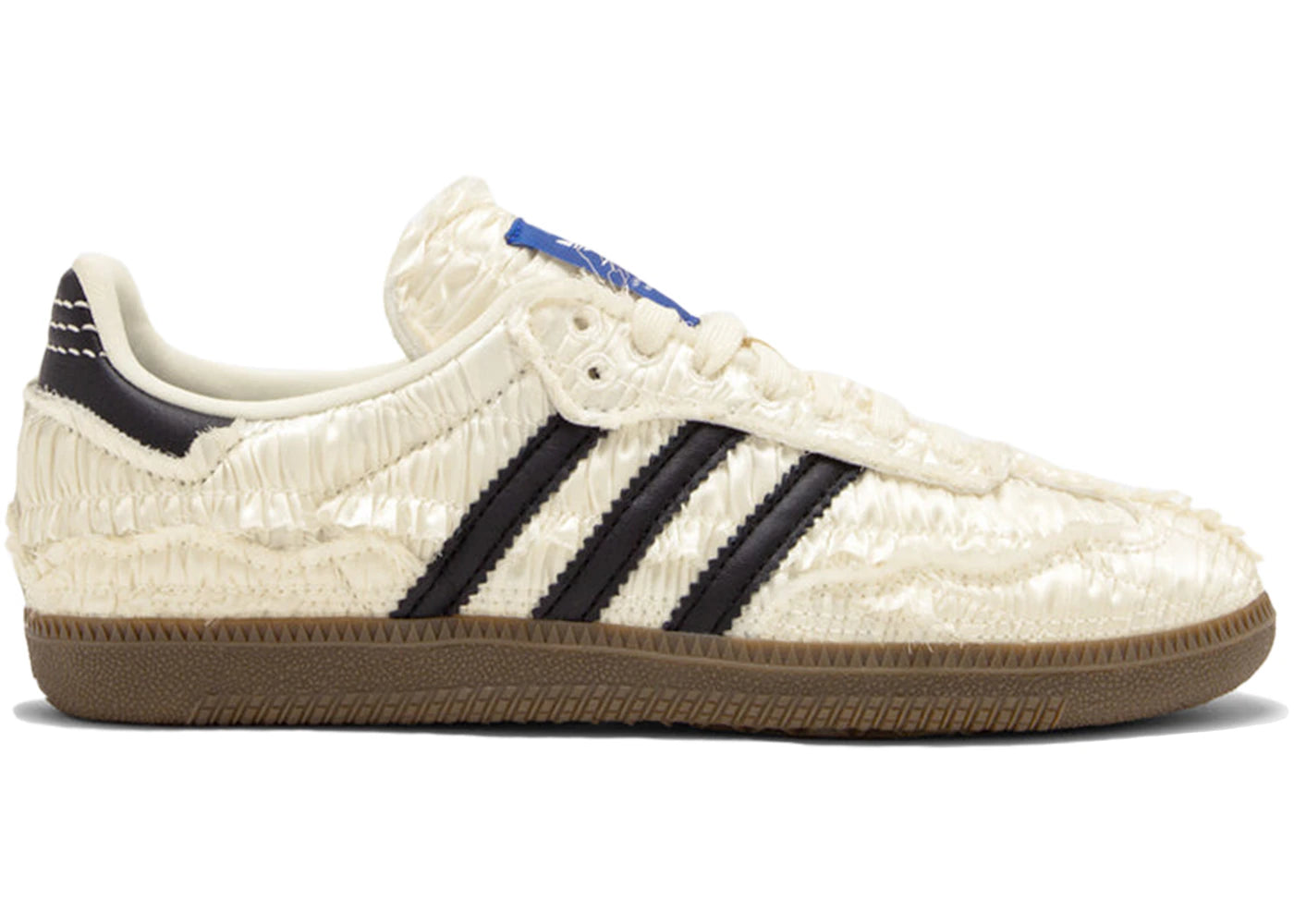 adidas Samba-Reverie par Caroline Hú CLOT Tige en soie texturée blanche