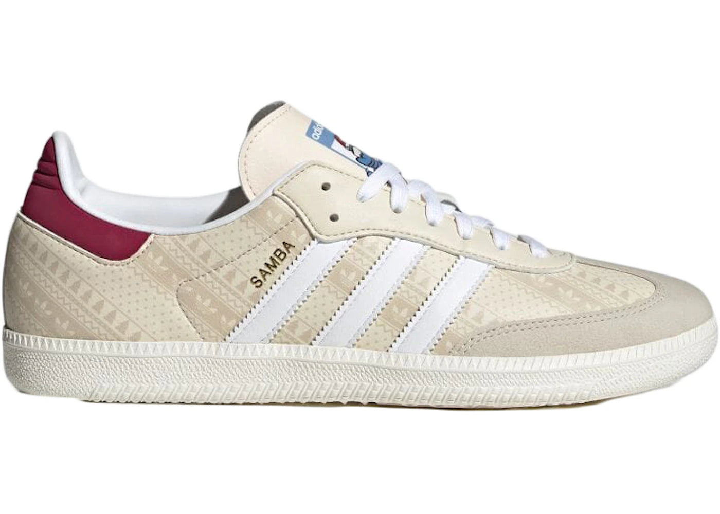 adidas Samba-Wonder White Legacy Burgundy