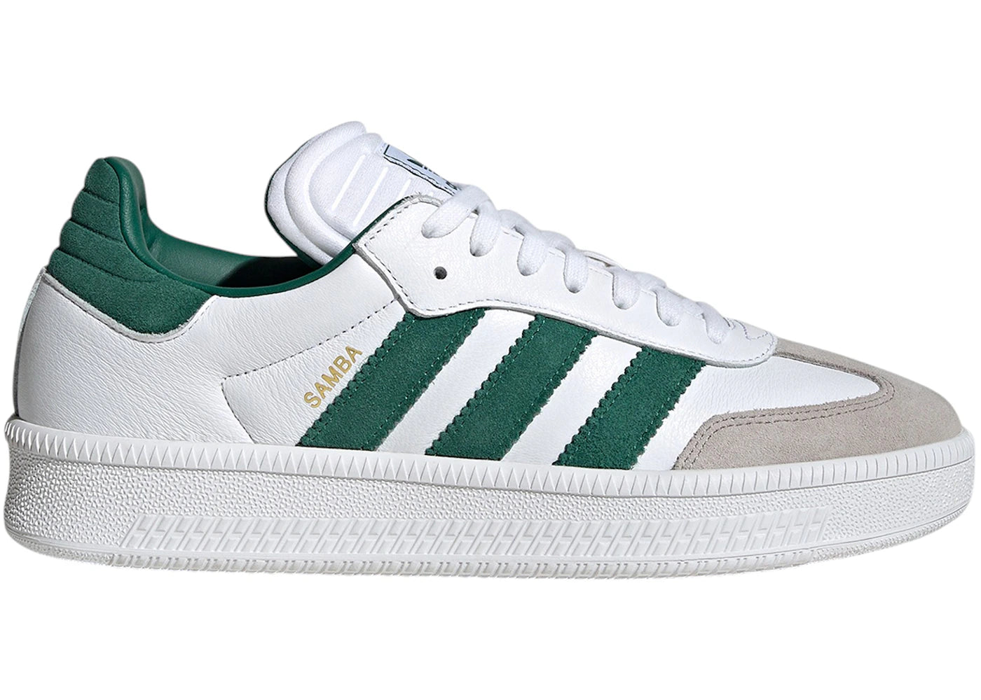 adidas Samba XLG-Cloud White Collegiate Green Clear Granite