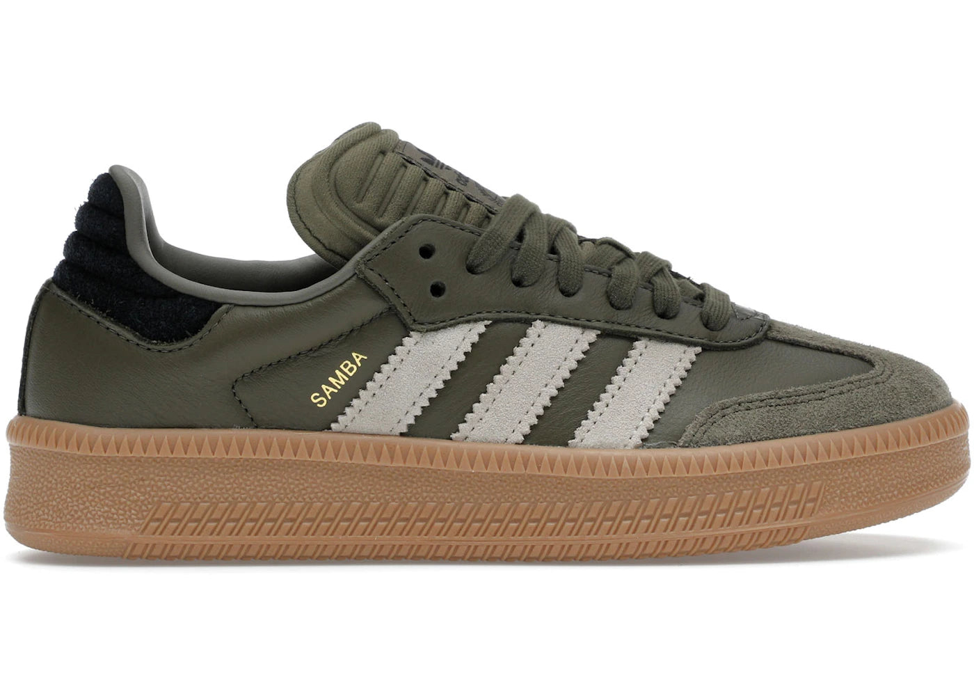 adidas Samba XLG-Olive Strata Wonder Beige Gold Metallic
