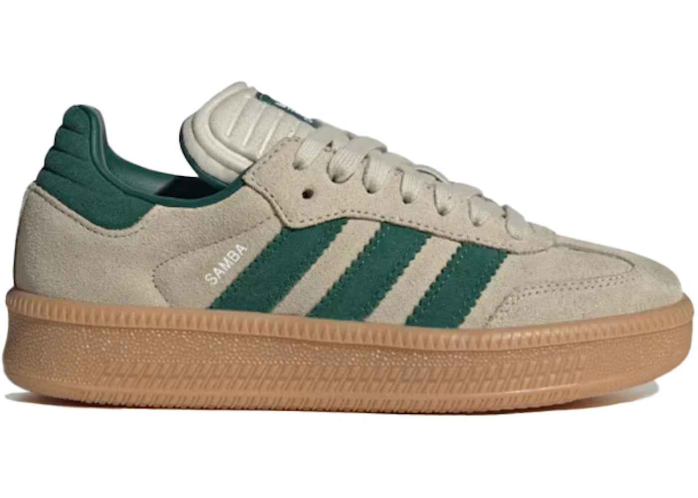 adidas Samba XLG-Putty Grey Collegiate Green (GS)