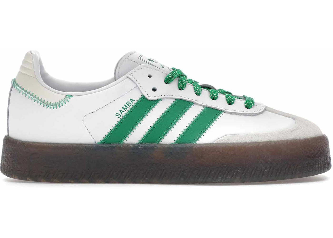 adidas Sambae-Cloud White Green (Women's)