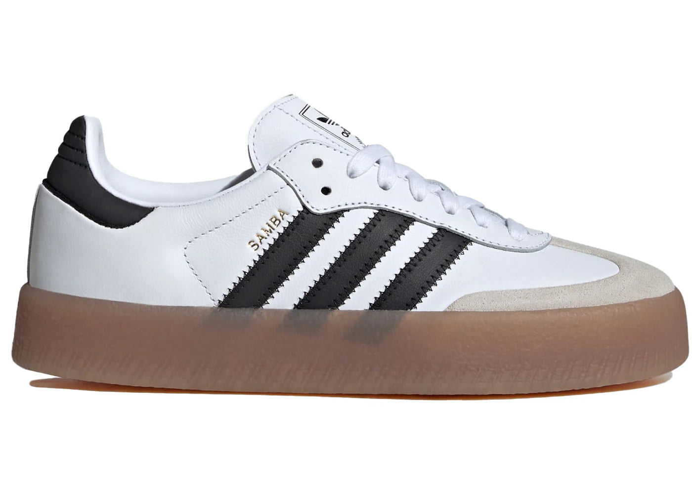 adidas Sambae-Cloud White Metallic Gold (Women's)
